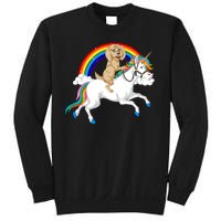 Goldendoodle Riding Unicorn Sweatshirt