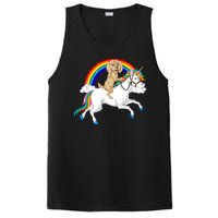 Goldendoodle Riding Unicorn PosiCharge Competitor Tank