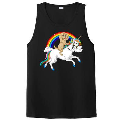 Goldendoodle Riding Unicorn PosiCharge Competitor Tank