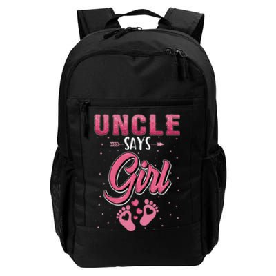 Gender Reveal Uncle Says Girl Baby Matching Family Set Daily Commute Backpack