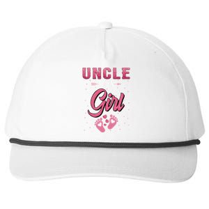 Gender Reveal Uncle Says Girl Baby Matching Family Set Snapback Five-Panel Rope Hat