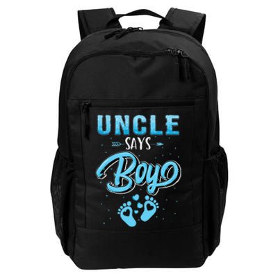 Gender reveal Uncle says baby matching family set Daily Commute Backpack