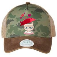 Grump Cat Valentines Day Legacy Tie Dye Trucker Hat