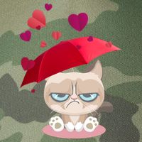 Grump Cat Valentines Day Legacy Tie Dye Trucker Hat