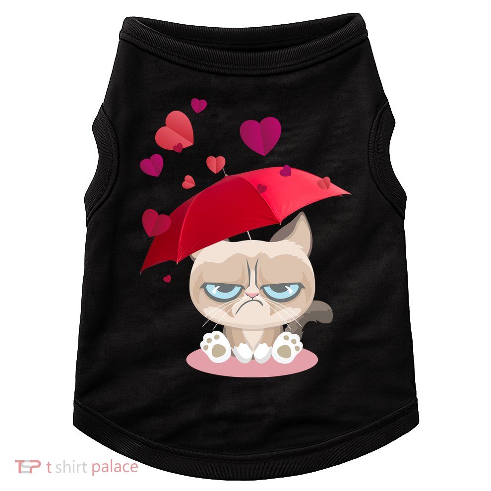 Grump Cat Valentines Day Doggie Tank