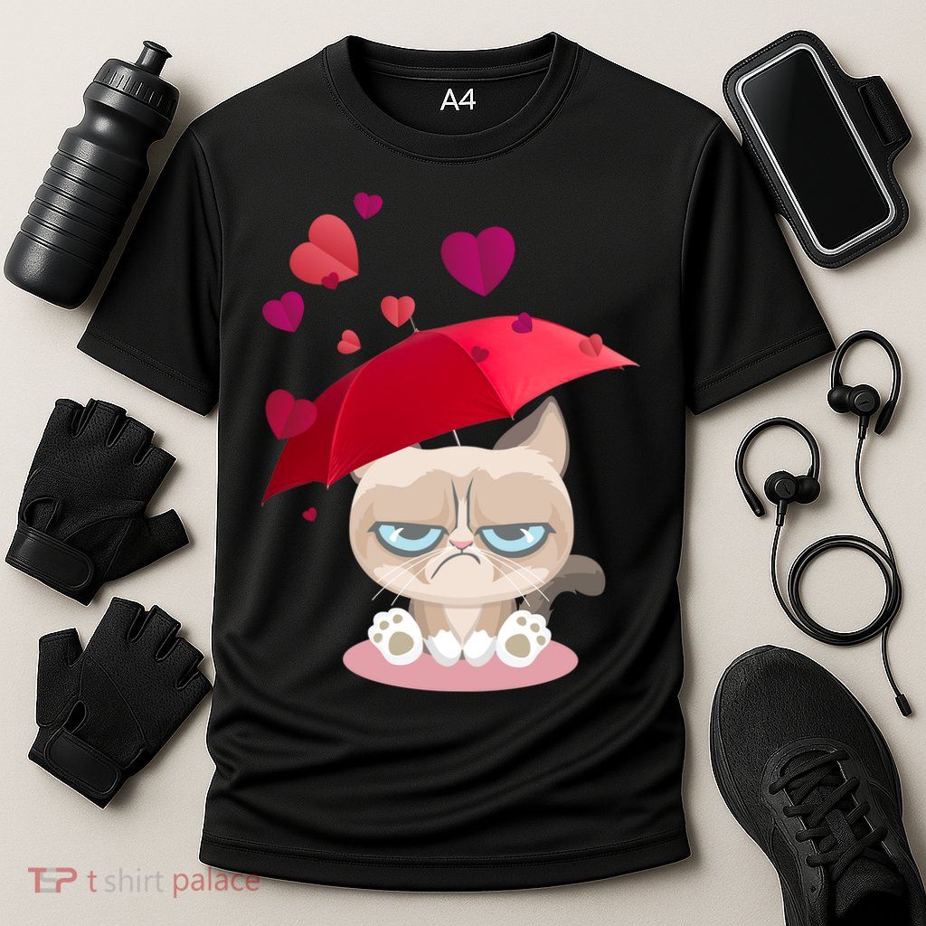 Grump Cat Valentines Day Performance Shirt