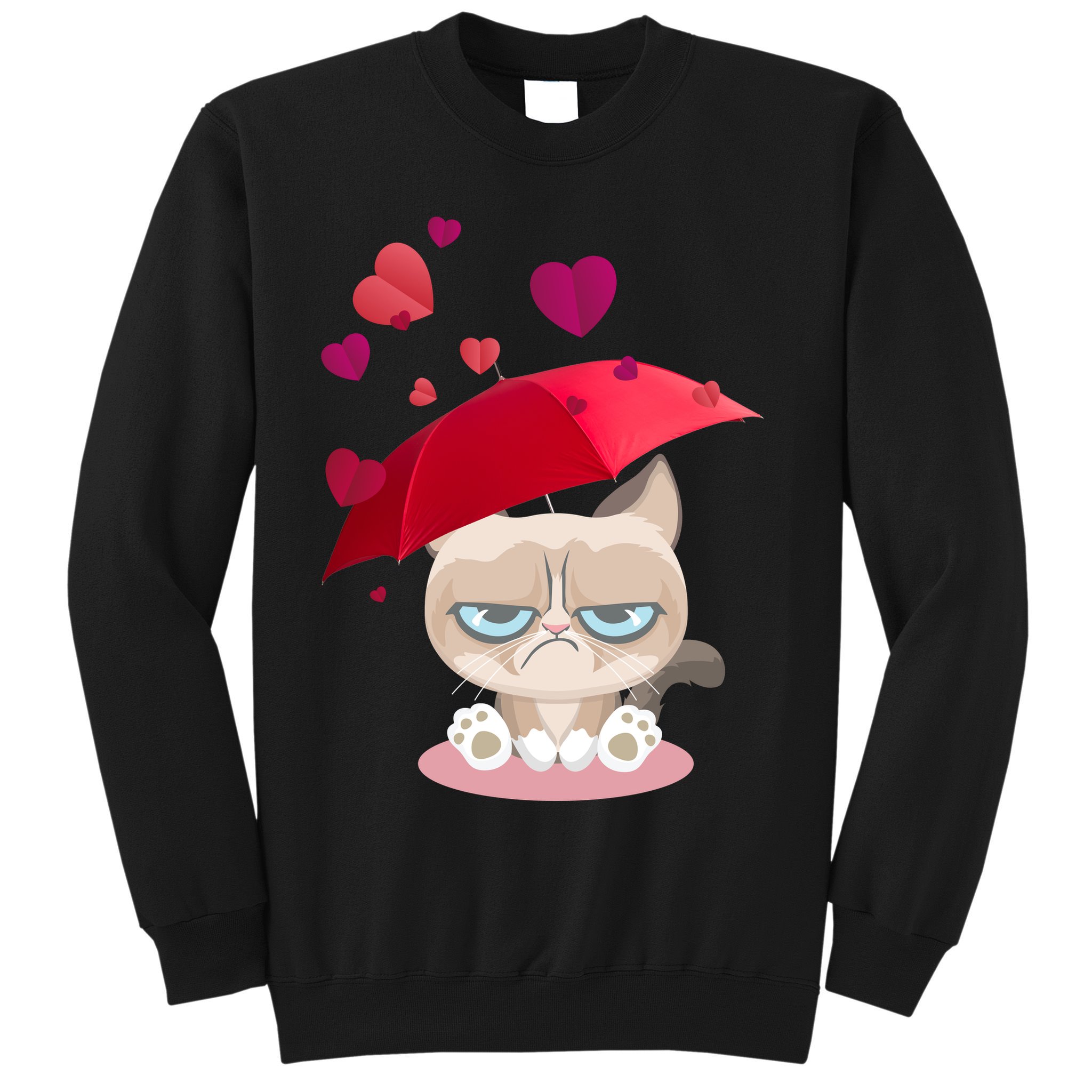 Grump Cat Valentines Day Sweatshirt