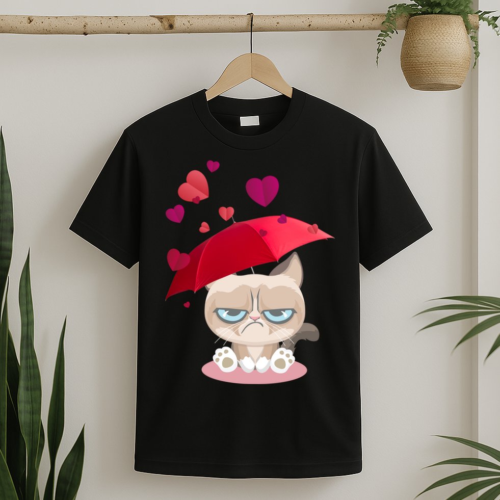 Grump Cat Valentines Day T-Shirt