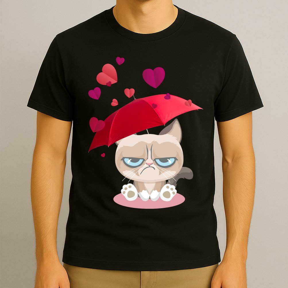 Grump Cat Valentines Day T-Shirt