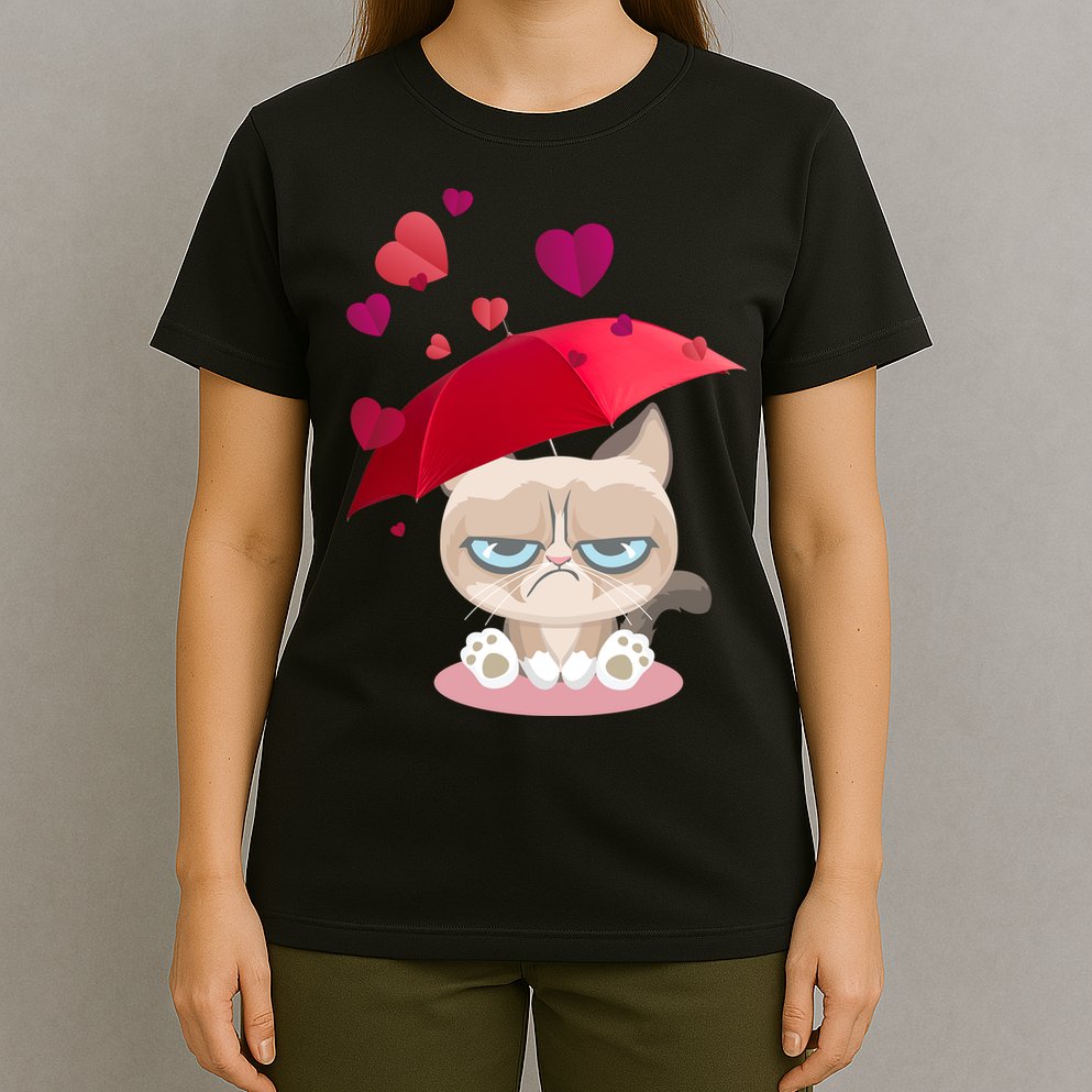 Grump Cat Valentines Day T-Shirt
