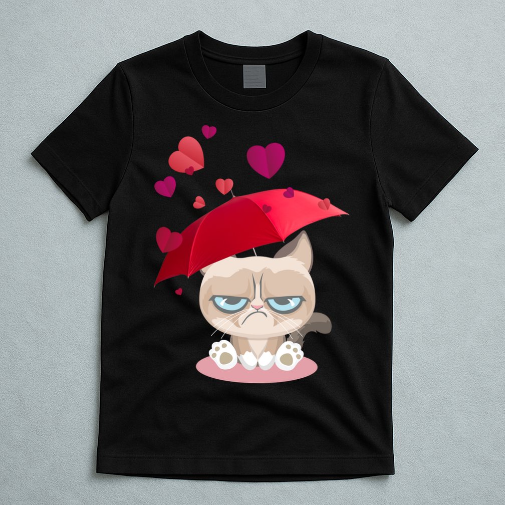 Grump Cat Valentines Day T-Shirt