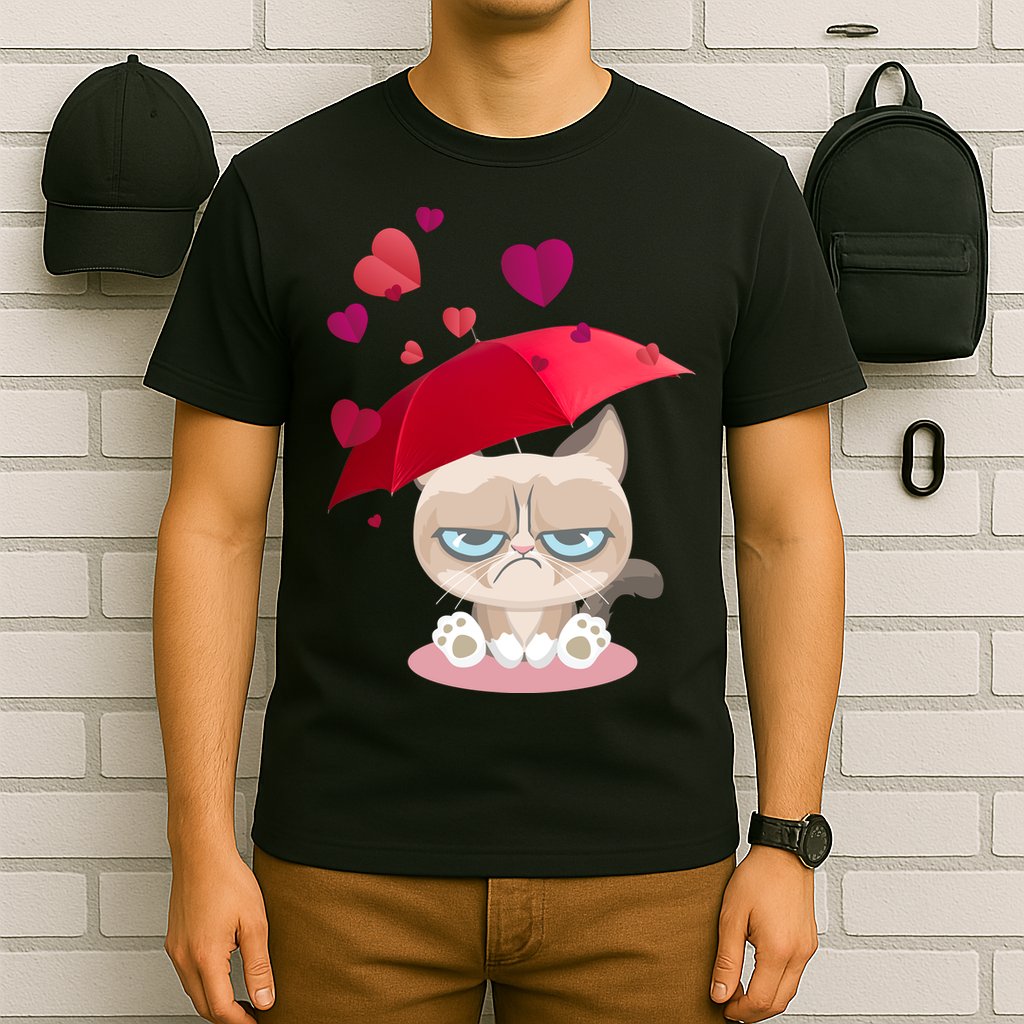 Grump Cat Valentines Day T-Shirt