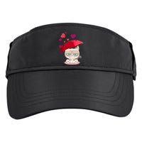 Grump Cat Valentines Day Adult Drive Performance Visor