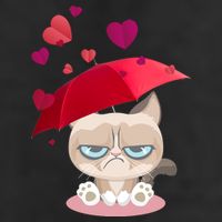 Grump Cat Valentines Day Adult Drive Performance Visor