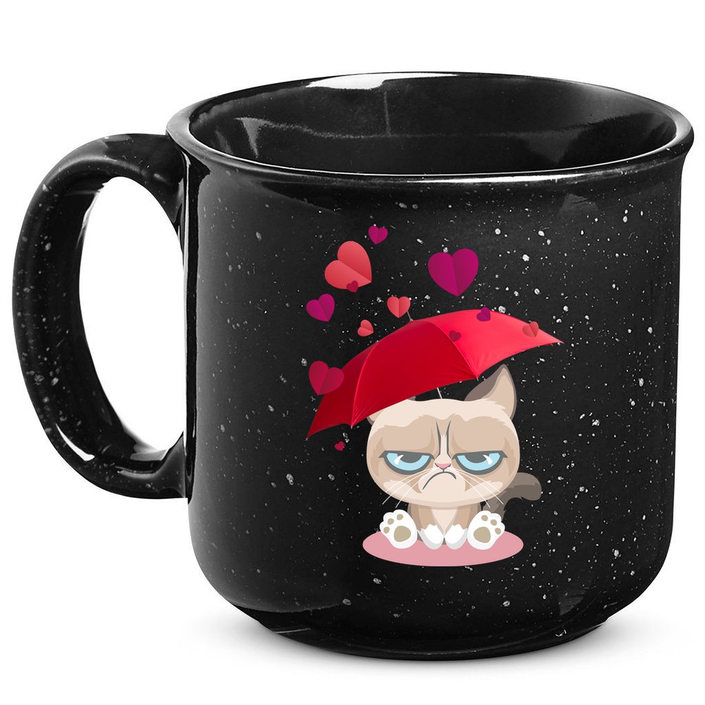 Grump Cat Valentines Day 15oz Campfire Ceramic Mug