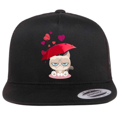 Grump Cat Valentines Day Flatbill Hat