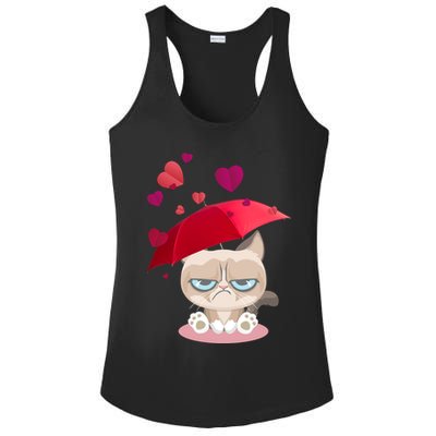 Grump Cat Valentines Day Ladies PosiCharge Competitor Racerback Tank