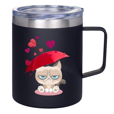 Grump Cat Valentines Day 12oz Stainless Steel Coffee Mug