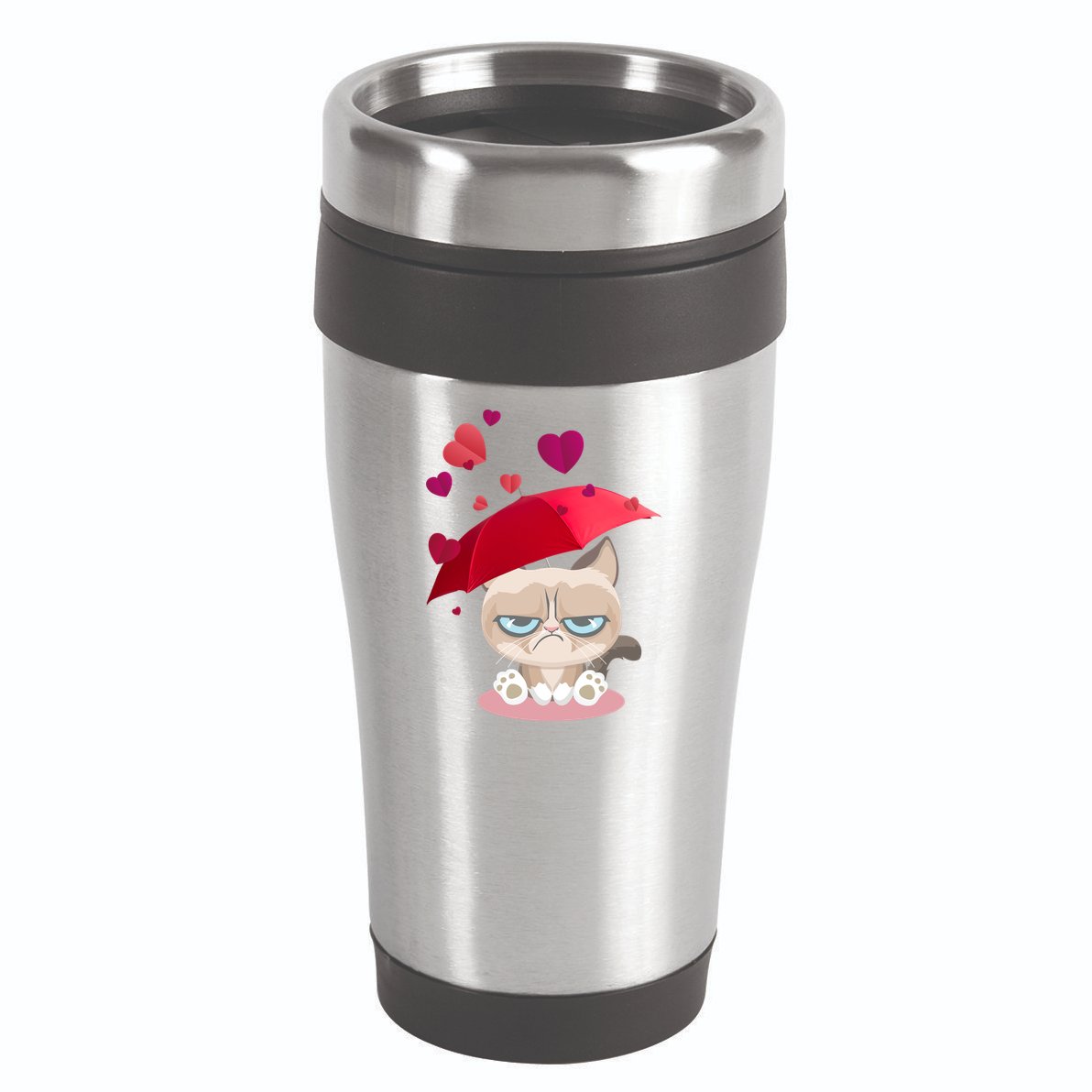 Grump Cat Valentines Day 16oz Travel Tumbler