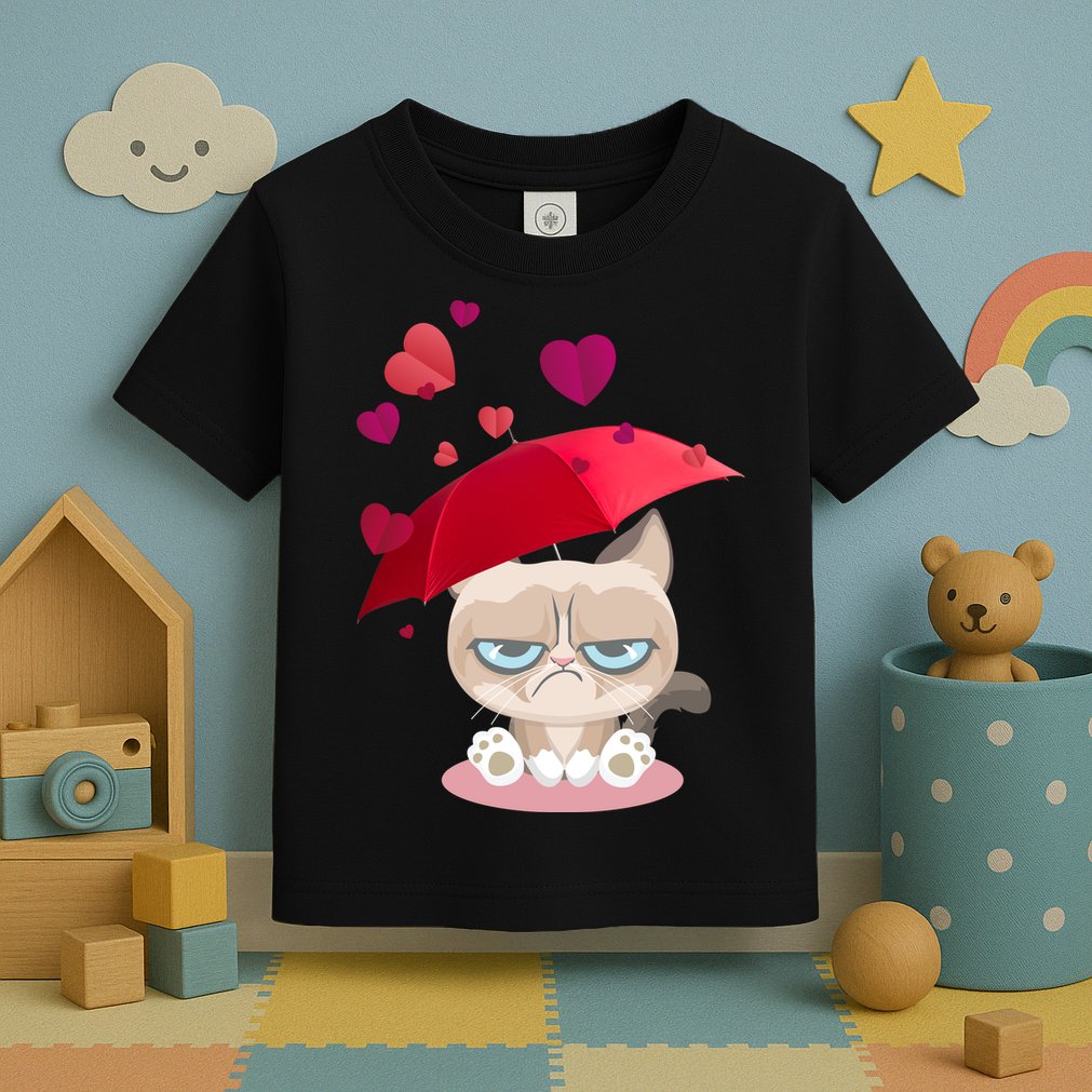 Grump Cat Valentines Day Toddler T-Shirt
