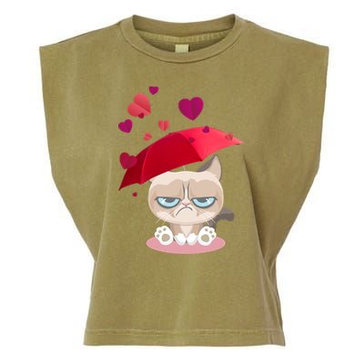 Grump Cat Valentines Day Garment-Dyed Women's Muscle Tee