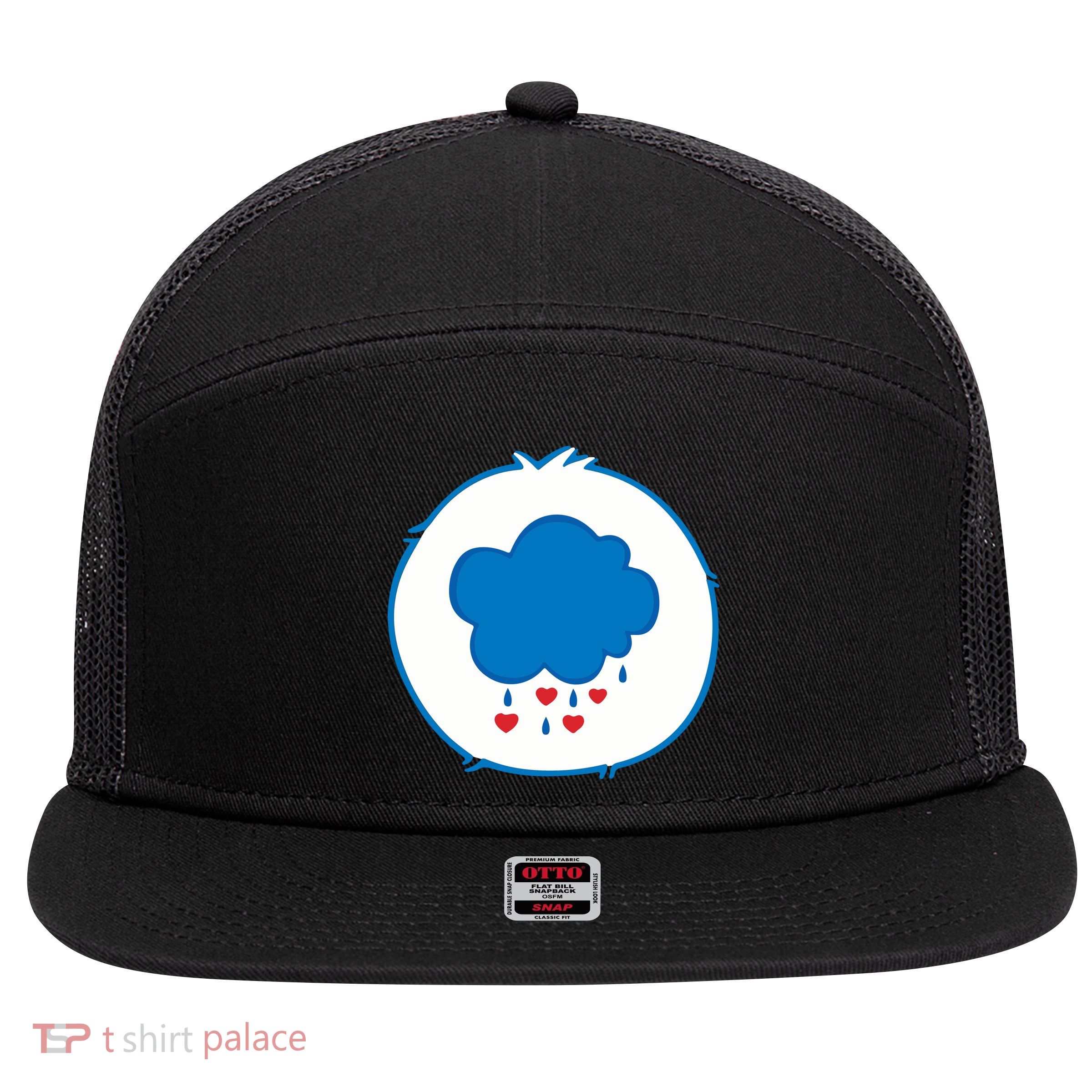 Grumpy Bear Costume 7 Panel Mesh Trucker Snapback Hat