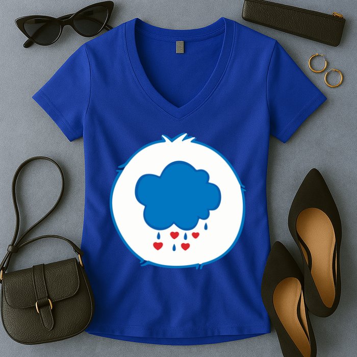 Grumpy Bear Costume Women's V-Neck T-Shirt