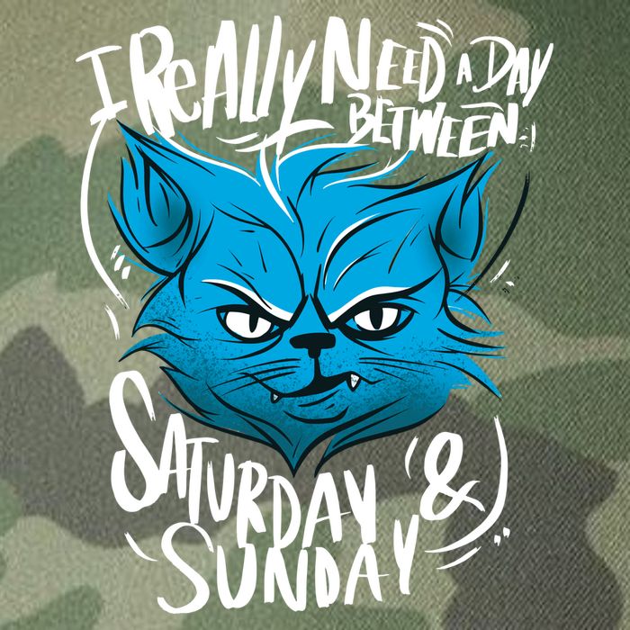 Grumpy Cat Weekend Funny Legacy Tie Dye Trucker Hat