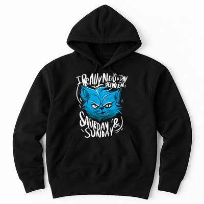 Grumpy Cat Weekend Funny Hoodie
