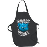 Grumpy Cat Weekend Funny Full-Length Apron With Pockets