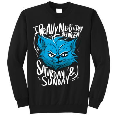 Grumpy Cat Weekend Funny Sweatshirt