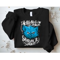 Grumpy Cat Weekend Funny Sweatshirt