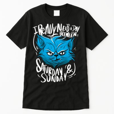 Grumpy Cat Weekend Funny Tall T-Shirt