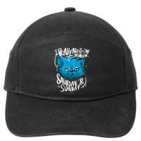 Grumpy Cat Weekend Funny 7-Panel Snapback Hat