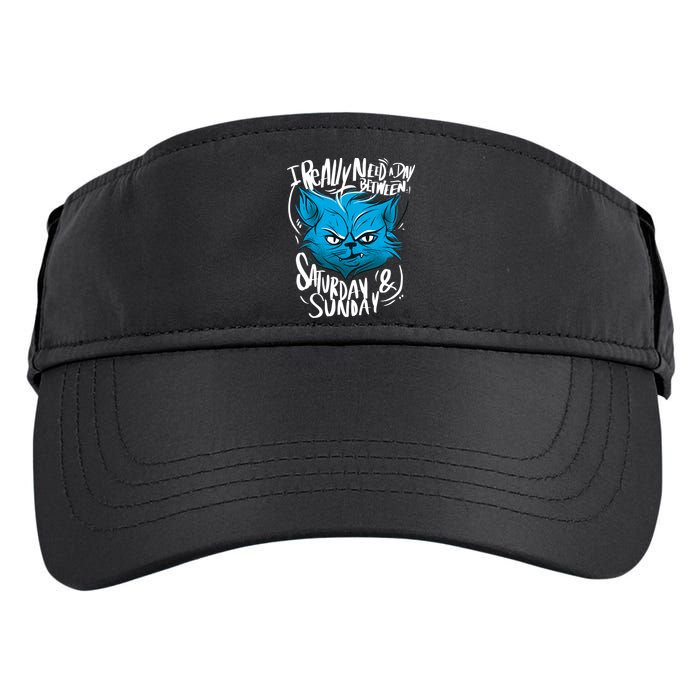 Grumpy Cat Weekend Funny Adult Drive Performance Visor