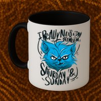 Grumpy Cat Weekend Funny Mug