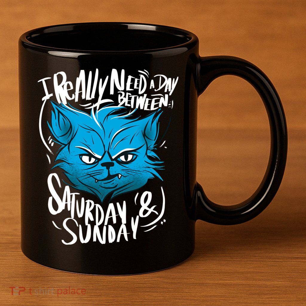 Grumpy Cat Weekend Funny 11oz C Handle Ceramic Mug