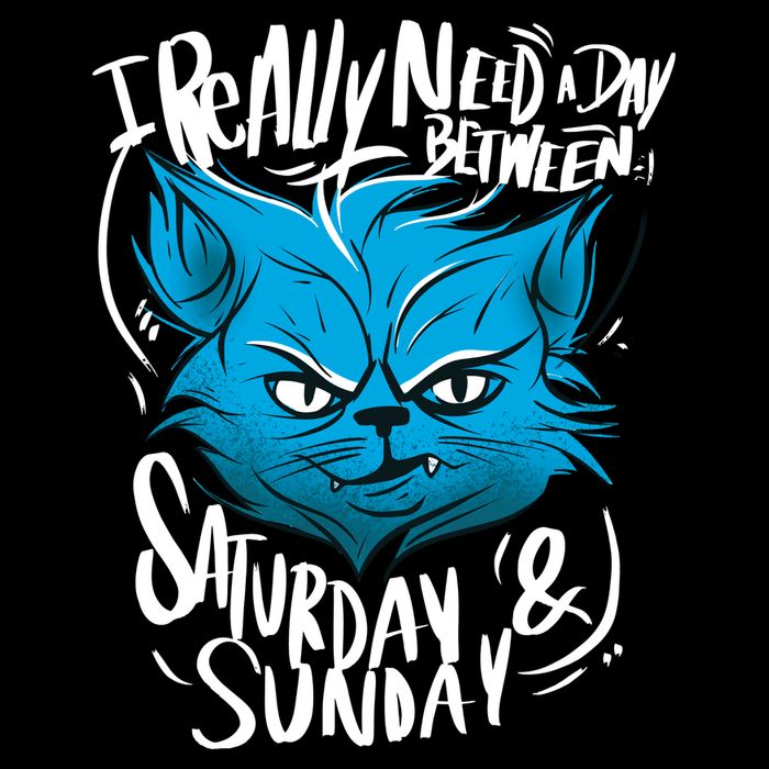 Grumpy Cat Weekend Funny Drawstring Bag