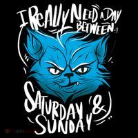 Grumpy Cat Weekend Funny Premium T-Shirt