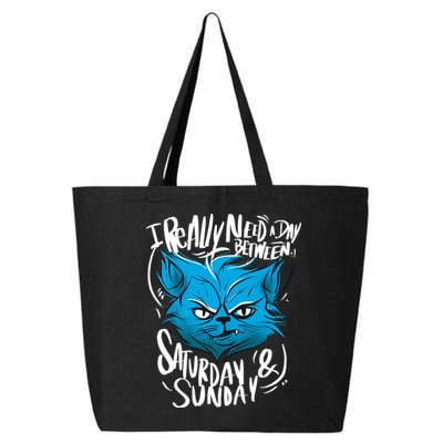 Grumpy Cat Weekend Funny 25L Jumbo Tote