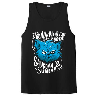 Grumpy Cat Weekend Funny PosiCharge Competitor Tank