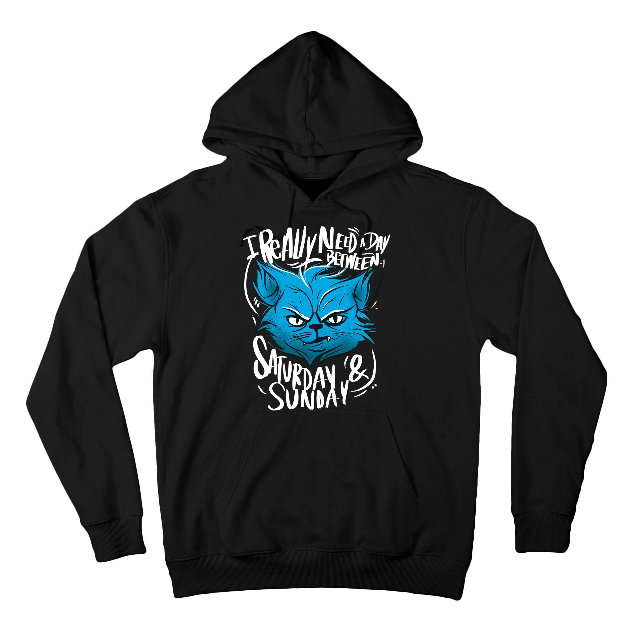 Grumpy Cat Weekend Funny Tall Hoodie