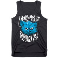 Grumpy Cat Weekend Funny Tank Top