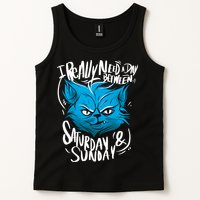 Grumpy Cat Weekend Funny Tank Top
