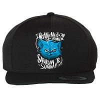 Grumpy Cat Weekend Funny Wool Snapback Cap