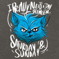 Grumpy Cat Weekend Funny Cotton Canvas Backpack