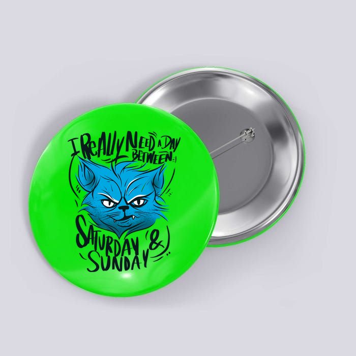 Grumpy Cat Weekend Funny Button