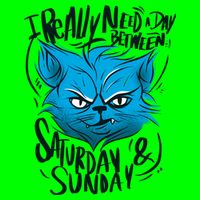 Grumpy Cat Weekend Funny Button