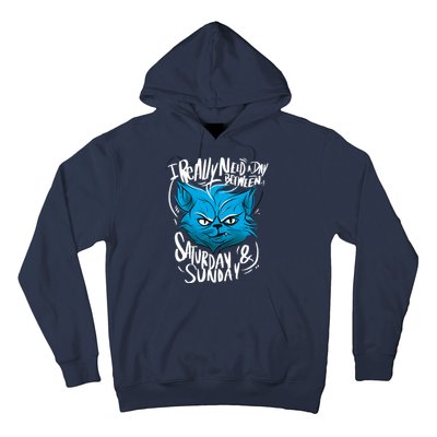 Grumpy Cat Weekend Funny Hoodie