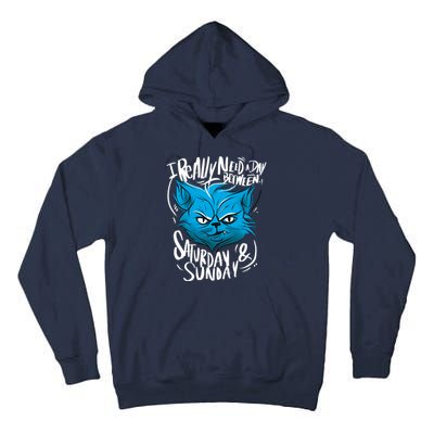 Grumpy Cat Weekend Funny Tall Hoodie